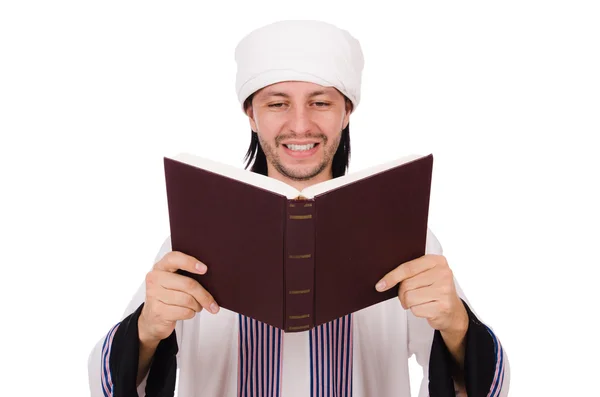 Arabische man met quran — Stockfoto