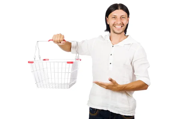 Man shoppar — Stockfoto