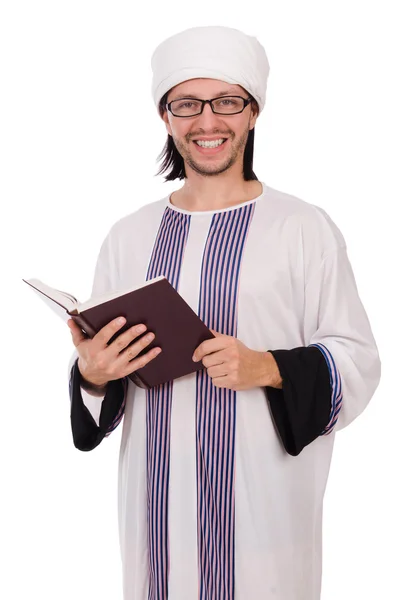 Arabische man met quran — Stockfoto