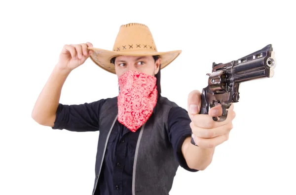 Cowboy avec pistolet — Photo
