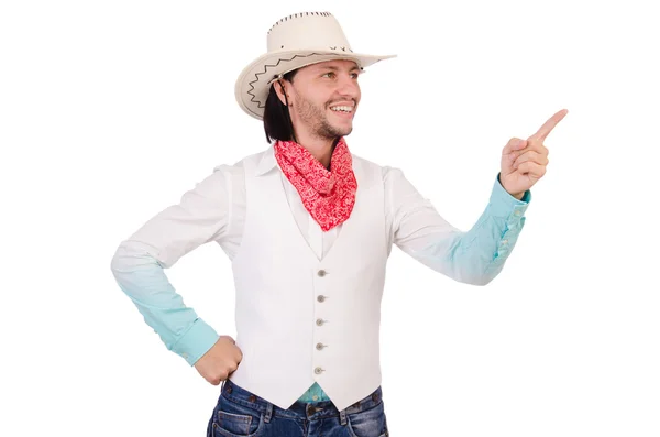 Cowboy pointing — Stock Photo, Image