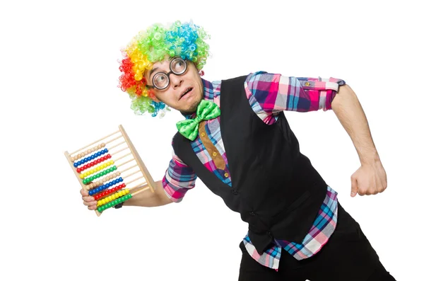 Clown Buchhalter — Stockfoto