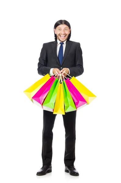 Man with shopping bags — Stock Photo, Image