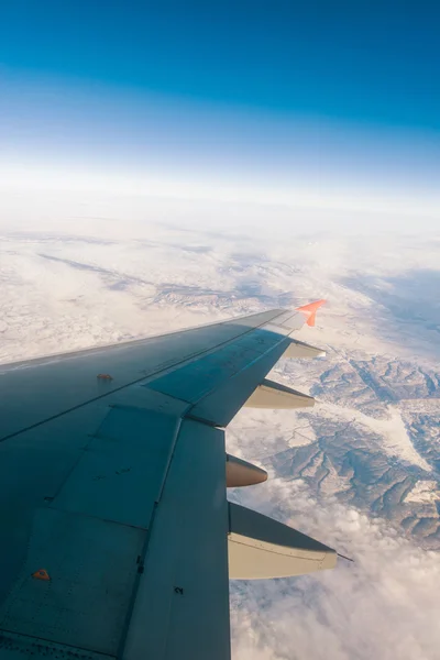 Ala do avião — Fotografia de Stock