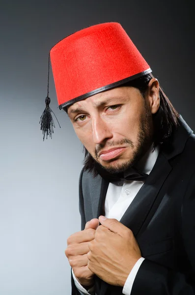 Hombre con sombrero turco tradicional — Foto de Stock