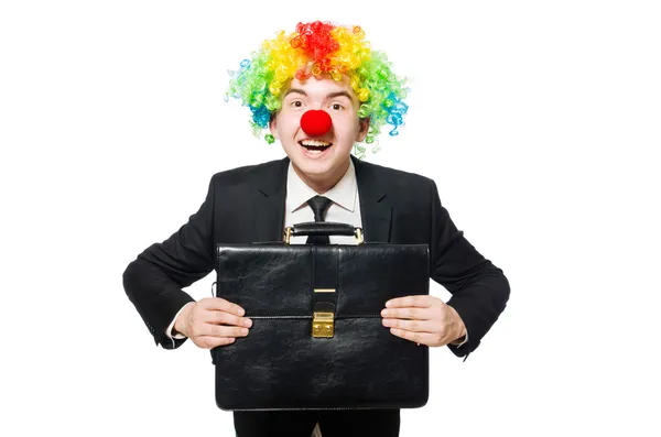 Homme d'affaires clown — Photo