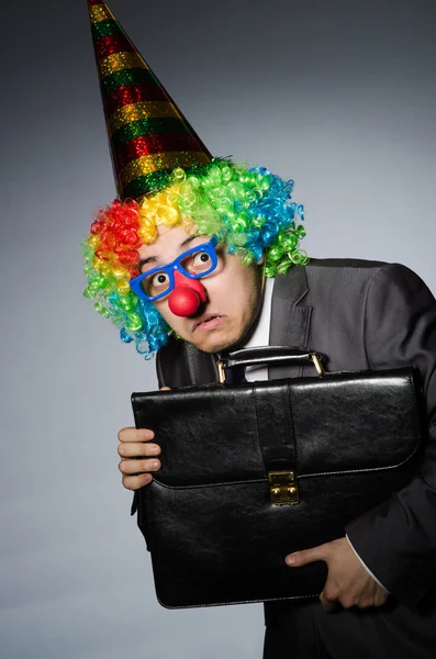 Clown-Geschäftsmann — Stockfoto