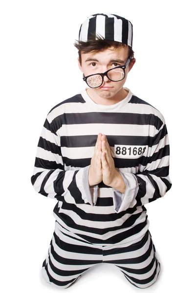 Funny prison inmate in concept — Stock Photo, Image