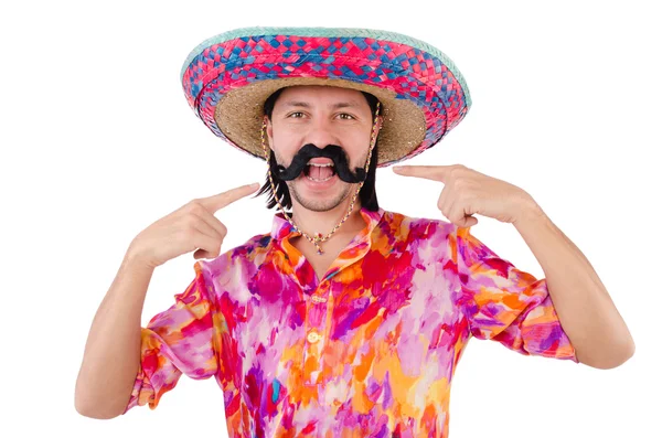 Funny mexican with sombrero hat — Stock Photo, Image