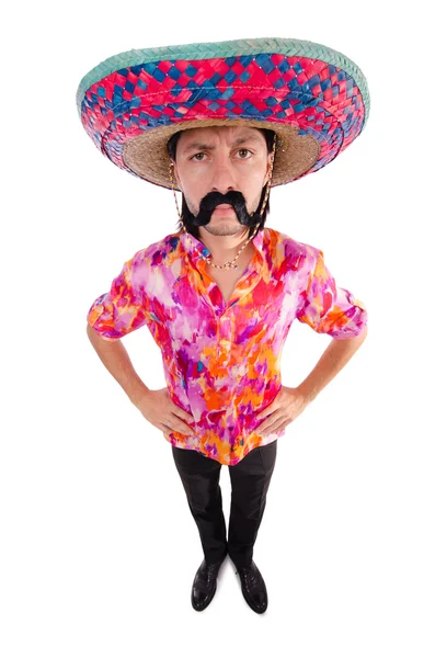 Rolig mexikan med sombrero hatt — Stockfoto