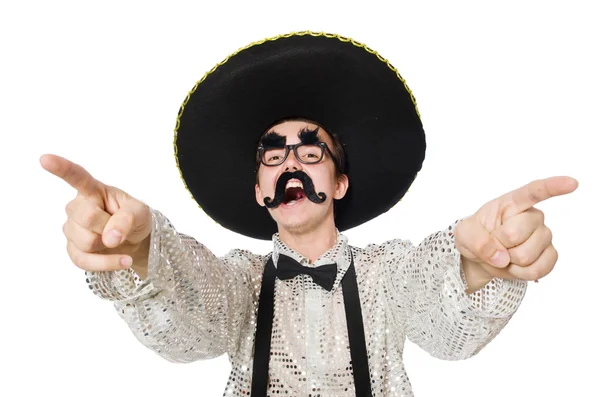 Funny mexican isolated on the white — Stock Photo, Image