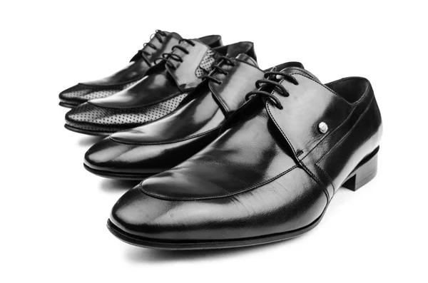 Par av manliga skor isolerade på den vita — Stockfoto
