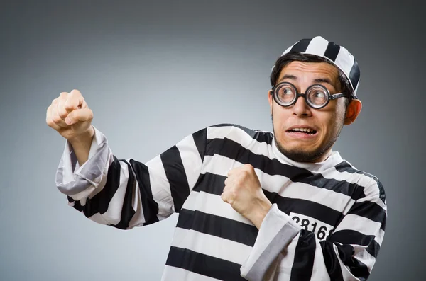 Funny prison inmate in concept — Stock Photo, Image