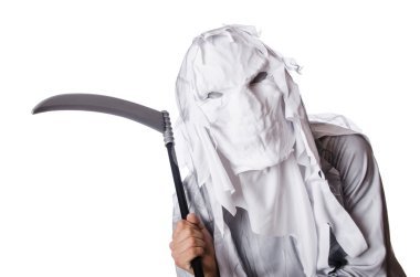 halloween üzerinde beyaz izole kavramı