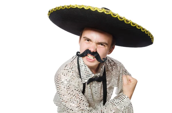 Funny mexican isolated on the white — Stock Photo, Image