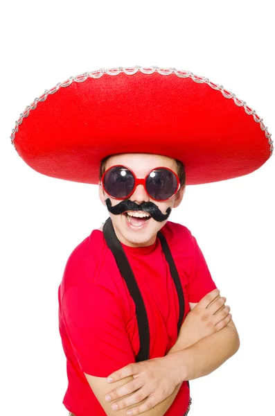 Funny mexican isolated on the white — Stock Photo, Image