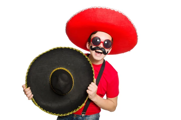 Funny mexican isolated on the white — Stock Photo, Image