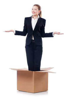 Beyaz tenli kadın iş kadını