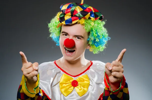 Clown divertente nel concetto di umorismo — Foto Stock