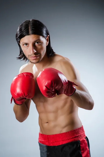 Martial arts fighter at the training — Stock Photo, Image