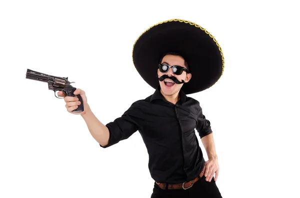 Rolig mexikan med sombrero hatt — Stockfoto