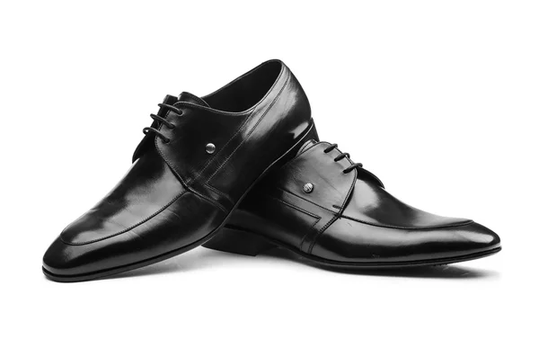 Par de sapatos masculinos isolados no branco — Fotografia de Stock