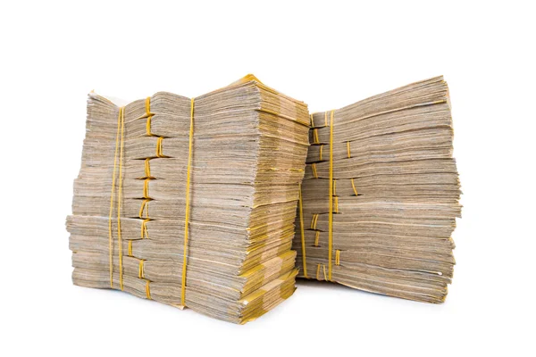 Stack of money isolated on the white — Stock Photo, Image