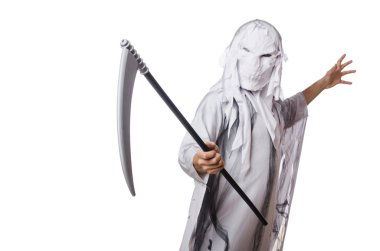 halloween üzerinde beyaz izole kavramı