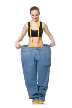 kavram diyet içinde genç bir kadın