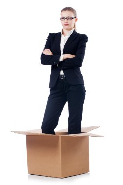 Beyaz tenli kadın iş kadını