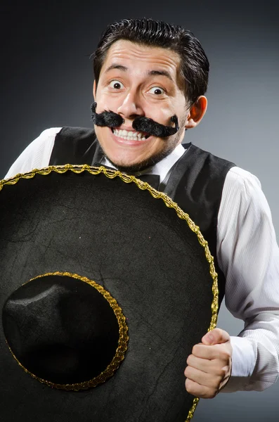Bărbat mexican în concept amuzant — Fotografie, imagine de stoc
