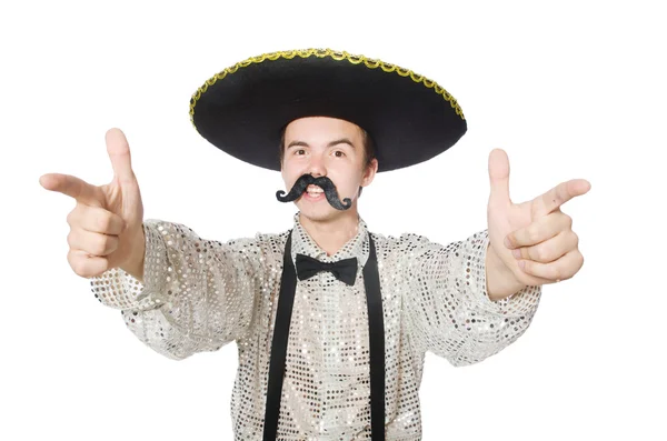 Funny mexican isolated on the white — Stock Photo, Image