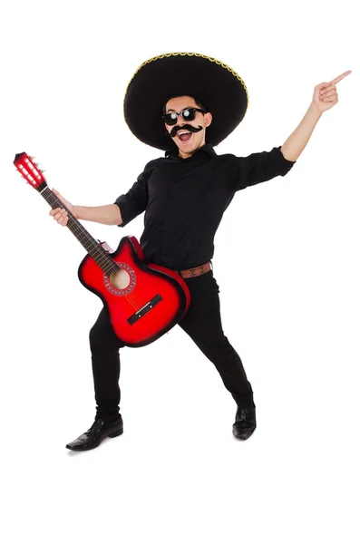 Funny mexican with sombrero hat — Stock Photo, Image