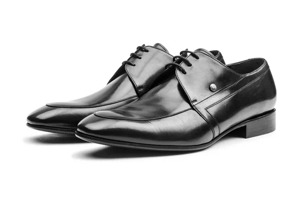 Par de sapatos masculinos isolados no branco — Fotografia de Stock