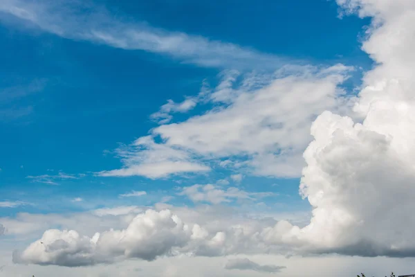 Cloudscape of bright blue sky — Stock Photo, Image