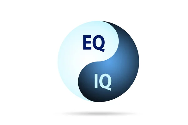 EQ ve IQ beceri kavramları — Stok fotoğraf