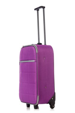 Bagaj suitacase üzerinde beyaz izole kavramı seyahat