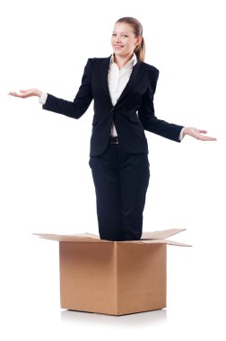 Beyaz tenli kadın iş kadını