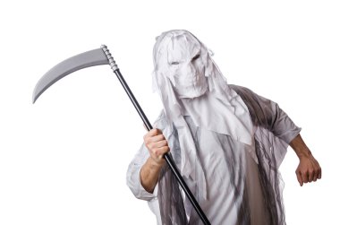 halloween üzerinde beyaz izole kavramı