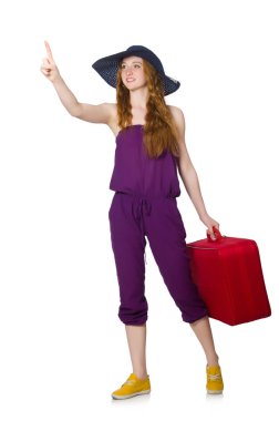 Seyahat konsepti beyazlara izole edildi