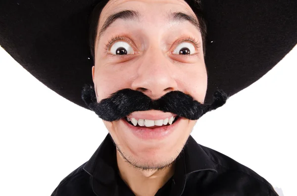 Divertido mexicano con sombrero sombrero — Foto de Stock