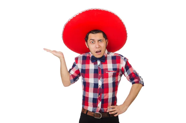 Divertido mexicano con sombrero en concepto — Foto de Stock