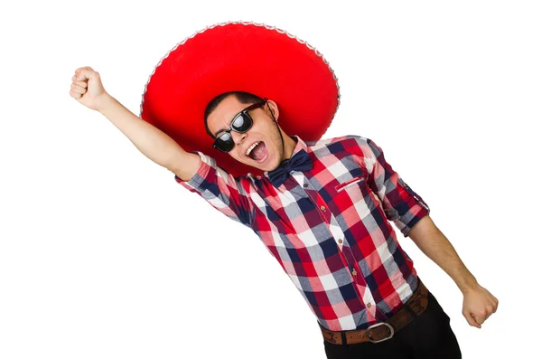 Funny mexican with sombrero in concept — Stock Photo, Image