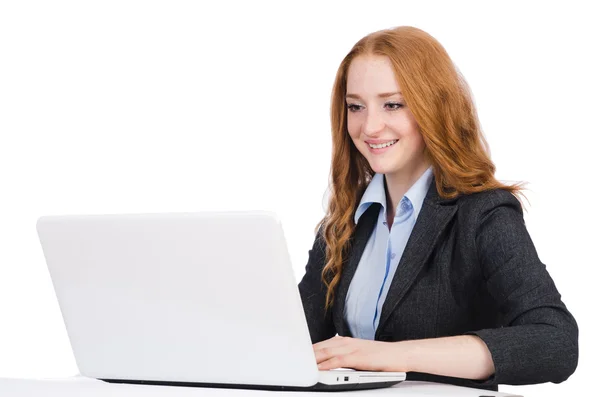 Woman businesswoman in business concept — Stock Photo, Image