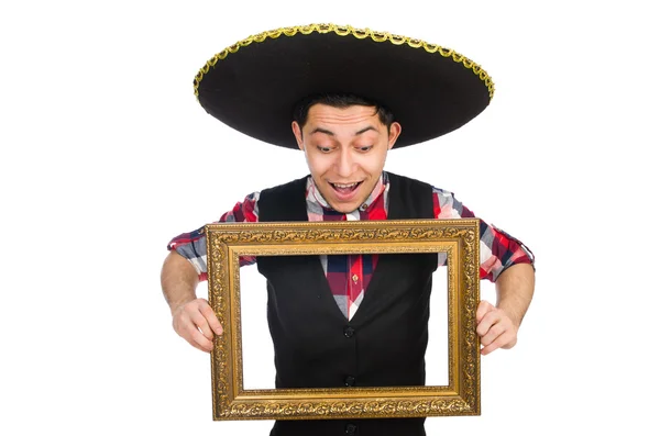 Mexicano engraçado com sombrero em conceito — Fotografia de Stock