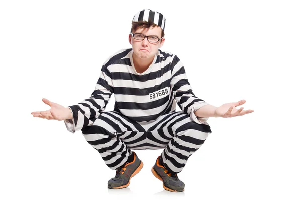 Konceptmässigt lustiga fängelseinterner — Stockfoto
