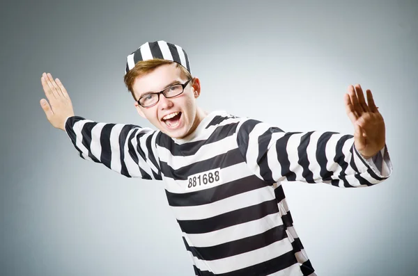 Funny prison inmate in concept — Stock Photo, Image