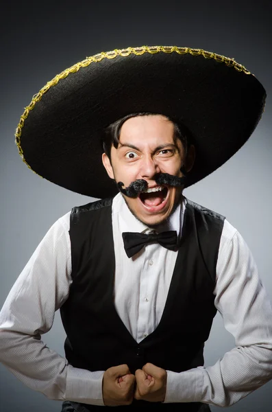 Мексиканець у кумедній концепції. — стокове фото