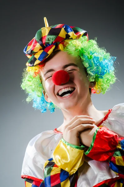 Clown divertente nel concetto di umorismo — Foto Stock