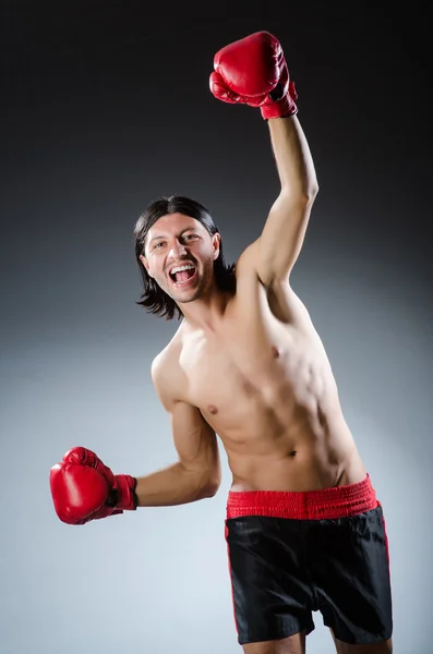 Luchador de artes marciales en el entrenamiento —  Fotos de Stock